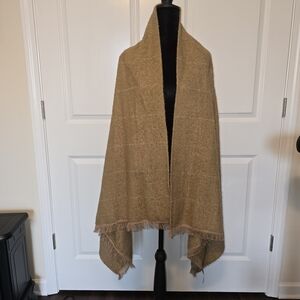 Express Tan Fringe Shawl